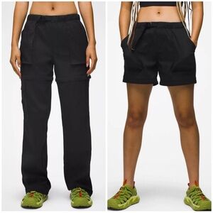 Prana- Stretch Zion Convertible Pant- Black